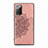 Ultra-thin Silicone Gel Soft Case Cover with Magnetic S03D for Samsung Galaxy Note 20 5G Rose Gold