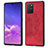 Ultra-thin Silicone Gel Soft Case Cover with Magnetic S03D for Samsung Galaxy S10 Lite Red