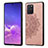 Ultra-thin Silicone Gel Soft Case Cover with Magnetic S03D for Samsung Galaxy S10 Lite Rose Gold