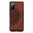 Ultra-thin Silicone Gel Soft Case Cover with Magnetic S03D for Samsung Galaxy S20 Lite 5G Brown