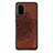 Ultra-thin Silicone Gel Soft Case Cover with Magnetic S03D for Samsung Galaxy S20 Plus 5G Brown