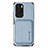 Ultra-thin Silicone Gel Soft Case Cover with Magnetic S03D for Xiaomi Mi 11X Pro 5G Blue