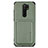 Ultra-thin Silicone Gel Soft Case Cover with Magnetic S03D for Xiaomi Redmi 9 Green