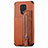 Ultra-thin Silicone Gel Soft Case Cover with Magnetic S03D for Xiaomi Redmi Note 9 Pro Brown