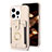 Ultra-thin Silicone Gel Soft Case Cover with Magnetic S04D for Apple iPhone 13 Pro Gold