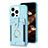 Ultra-thin Silicone Gel Soft Case Cover with Magnetic S04D for Apple iPhone 13 Pro Sky Blue