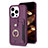 Ultra-thin Silicone Gel Soft Case Cover with Magnetic S04D for Apple iPhone 14 Pro Purple