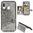 Ultra-thin Silicone Gel Soft Case Cover with Magnetic S04D for Samsung Galaxy A40 Gray