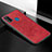 Ultra-thin Silicone Gel Soft Case Cover with Magnetic S04D for Samsung Galaxy M21 Red