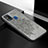 Ultra-thin Silicone Gel Soft Case Cover with Magnetic S04D for Samsung Galaxy M31 Gray