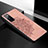 Ultra-thin Silicone Gel Soft Case Cover with Magnetic S04D for Samsung Galaxy S20 FE 5G Rose Gold