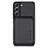 Ultra-thin Silicone Gel Soft Case Cover with Magnetic S04D for Samsung Galaxy S21 Plus 5G Black