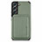 Ultra-thin Silicone Gel Soft Case Cover with Magnetic S04D for Samsung Galaxy S23 Plus 5G Green