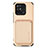 Ultra-thin Silicone Gel Soft Case Cover with Magnetic S04D for Xiaomi Redmi 10 Power Gold