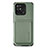 Ultra-thin Silicone Gel Soft Case Cover with Magnetic S04D for Xiaomi Redmi 10C 4G Green