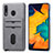 Ultra-thin Silicone Gel Soft Case Cover with Magnetic S05D for Samsung Galaxy A30 Gray