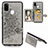 Ultra-thin Silicone Gel Soft Case Cover with Magnetic S05D for Samsung Galaxy M21 Gray