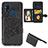 Ultra-thin Silicone Gel Soft Case Cover with Magnetic S05D for Samsung Galaxy M31 Black