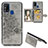 Ultra-thin Silicone Gel Soft Case Cover with Magnetic S05D for Samsung Galaxy M31 Gray