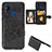 Ultra-thin Silicone Gel Soft Case Cover with Magnetic S05D for Samsung Galaxy M31 Prime Edition Black