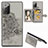 Ultra-thin Silicone Gel Soft Case Cover with Magnetic S05D for Samsung Galaxy Note 20 5G Gray