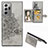Ultra-thin Silicone Gel Soft Case Cover with Magnetic S05D for Samsung Galaxy Note 20 Ultra 5G Gray
