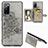 Ultra-thin Silicone Gel Soft Case Cover with Magnetic S05D for Samsung Galaxy S20 FE 5G Gray