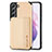 Ultra-thin Silicone Gel Soft Case Cover with Magnetic S05D for Samsung Galaxy S23 5G Gold