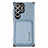 Ultra-thin Silicone Gel Soft Case Cover with Magnetic S05D for Samsung Galaxy S23 Ultra 5G Blue