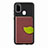 Ultra-thin Silicone Gel Soft Case Cover with Magnetic S06D for Samsung Galaxy M21 Brown
