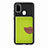 Ultra-thin Silicone Gel Soft Case Cover with Magnetic S06D for Samsung Galaxy M21 Green