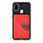 Ultra-thin Silicone Gel Soft Case Cover with Magnetic S06D for Samsung Galaxy M21 Red