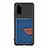 Ultra-thin Silicone Gel Soft Case Cover with Magnetic S06D for Samsung Galaxy S20 5G Blue