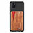 Ultra-thin Silicone Gel Soft Case Cover with Magnetic S08D for Samsung Galaxy M60s Brown