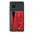 Ultra-thin Silicone Gel Soft Case Cover with Magnetic S08D for Samsung Galaxy M60s Red