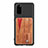 Ultra-thin Silicone Gel Soft Case Cover with Magnetic S08D for Samsung Galaxy S20 5G Brown