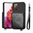 Ultra-thin Silicone Gel Soft Case Cover with Magnetic S08D for Samsung Galaxy S20 FE 5G Black