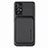 Ultra-thin Silicone Gel Soft Case Cover with Magnetic S09D for Samsung Galaxy A52 5G Black