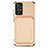 Ultra-thin Silicone Gel Soft Case Cover with Magnetic S09D for Samsung Galaxy A52 5G Gold