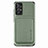 Ultra-thin Silicone Gel Soft Case Cover with Magnetic S09D for Samsung Galaxy A52 5G Green