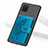 Ultra-thin Silicone Gel Soft Case Cover with Magnetic S09D for Samsung Galaxy A81 Blue