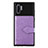 Ultra-thin Silicone Gel Soft Case Cover with Magnetic S09D for Samsung Galaxy Note 10 Plus 5G Purple