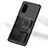 Ultra-thin Silicone Gel Soft Case Cover with Magnetic S09D for Samsung Galaxy S20 5G Black