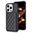 Ultra-thin Silicone Gel Soft Case Cover with Magnetic S10D for Apple iPhone 13 Pro Max Black