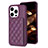 Ultra-thin Silicone Gel Soft Case Cover with Magnetic S10D for Apple iPhone 13 Pro Max Purple