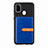 Ultra-thin Silicone Gel Soft Case Cover with Magnetic S11D for Samsung Galaxy M21 Blue