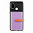 Ultra-thin Silicone Gel Soft Case Cover with Magnetic S11D for Samsung Galaxy M21 Purple