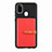 Ultra-thin Silicone Gel Soft Case Cover with Magnetic S11D for Samsung Galaxy M21 Red