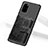 Ultra-thin Silicone Gel Soft Case Cover with Magnetic S11D for Samsung Galaxy S20 Plus 5G Black