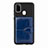 Ultra-thin Silicone Gel Soft Case Cover with Magnetic S12D for Samsung Galaxy M21 Blue